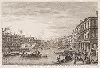 KG 00318
<br/>
Veduta: Canal Grande met Rialtobrug
<br/>
<em>Marieschi, Michele (1696-1743)</em>